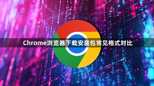 Chrome浏览器下载安装包常见格式对比1