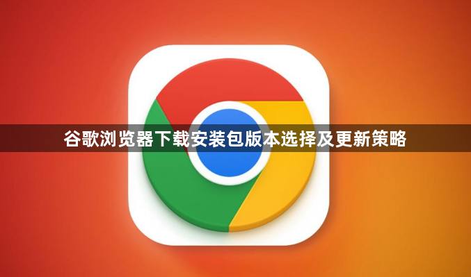 谷歌浏览器下载安装包版本选择及更新策略1