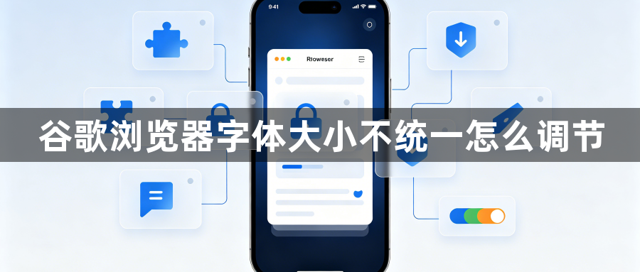 谷歌浏览器字体大小不统一怎么调节1