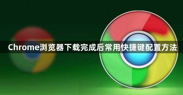 Chrome浏览器下载完成后常用快捷键配置方法1