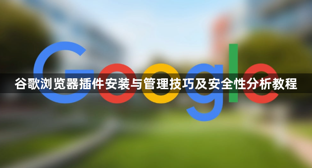 谷歌浏览器插件安装与管理技巧及安全性分析教程1