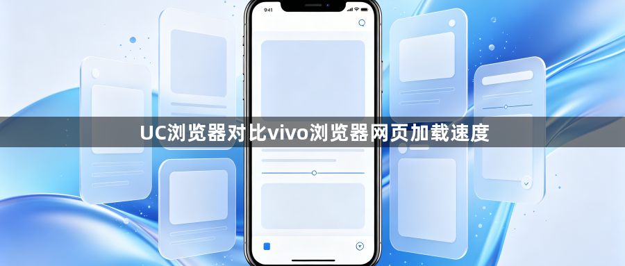 UC浏览器对比vivo浏览器网页加载速度1