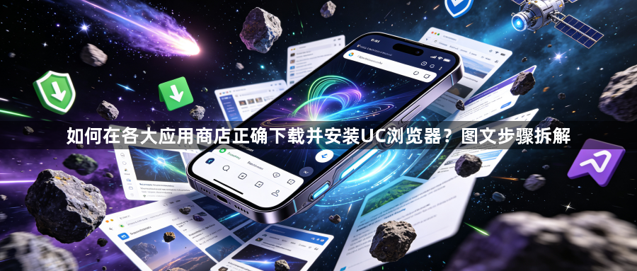 如何在各大应用商店正确下载并安装UC浏览器？图文步骤拆解1